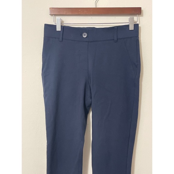 Betabrand Womens Size S Navy Blue Skinny Leg Dress Pants Stretch Twill - Picture 3 of 7